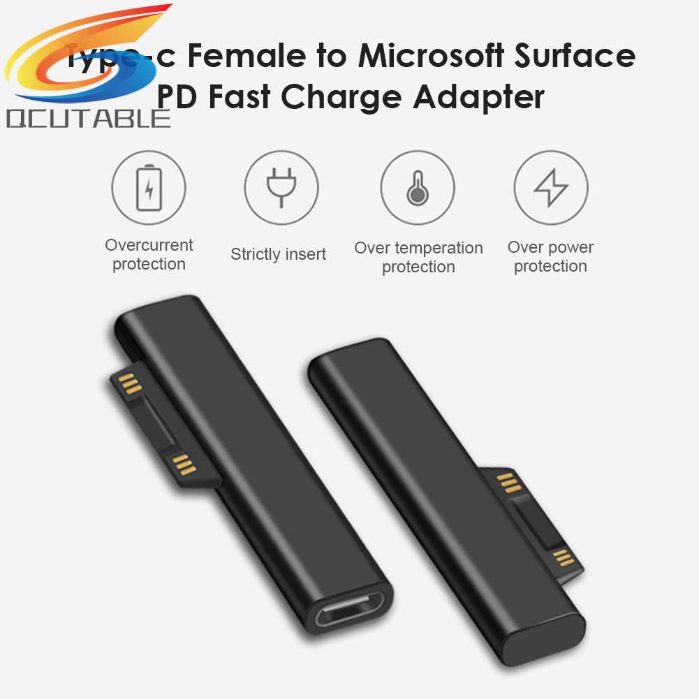 Bộ chuyển đổi sạc nhanh USB C Female PD cho Microsoft Surface