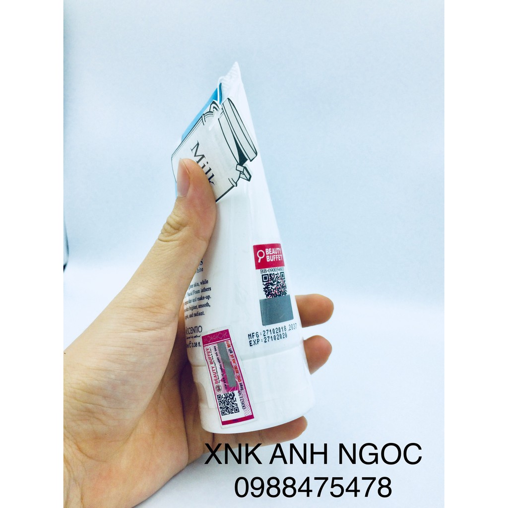 Sữa rửa mặt làm trắng và mịn da beauty buffet Milk Plus 100ml/ Sữa rửa mặt chính hãn