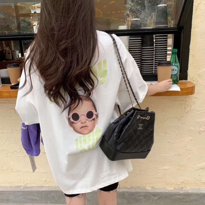 SUXI Áo Thun Form Rộng In Họa Tiết Nhiều Màu Sắc Cho Nữ