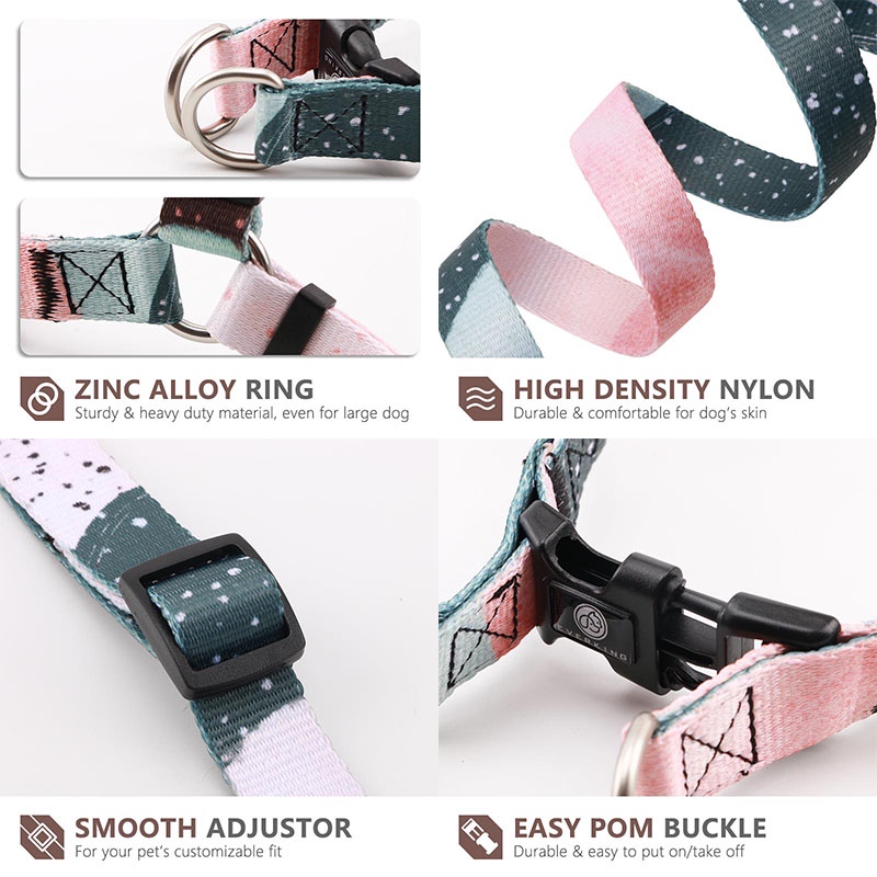 HamshMoc Bộ dây dắt thú cưng mềm mại có thể điều chỉnh tiện dụng