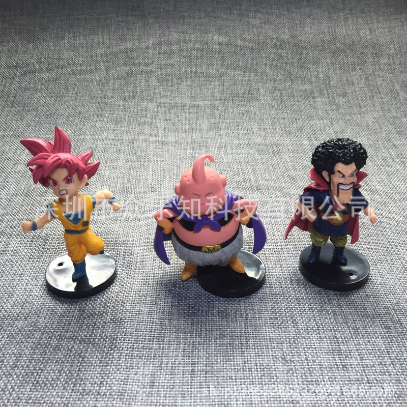 Combo 10 nhân vật 7 viên ngọc rồng Dragon Ball Son Goku chibi dễ thuong 6-8cm