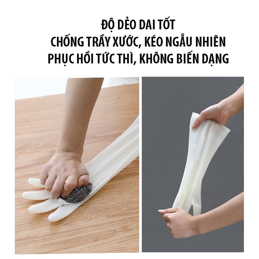 Găng Tay Cao Su Nội Trợ Siêu Dai, Bao Tay Cao Su Chống Đứt Tay