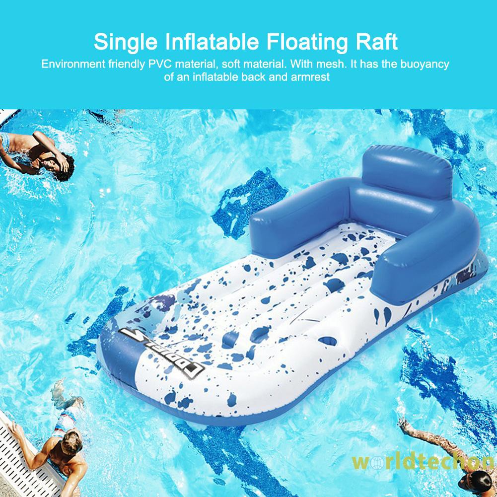 READY STOCK Inflatable Swimming Pool Float Boat Kid Adult Water Sport PVC Lounges Chair