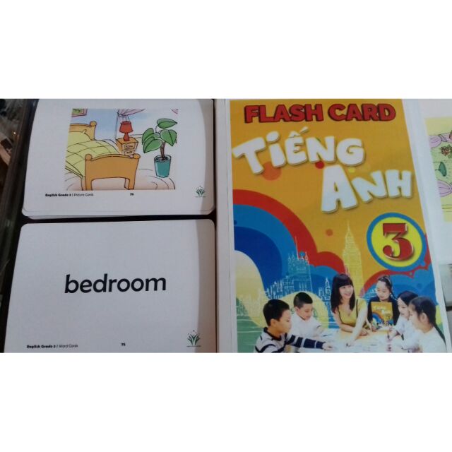 Flashcard Tiếng Anh lớp 3 của BGD (A5 in 2 mặt)