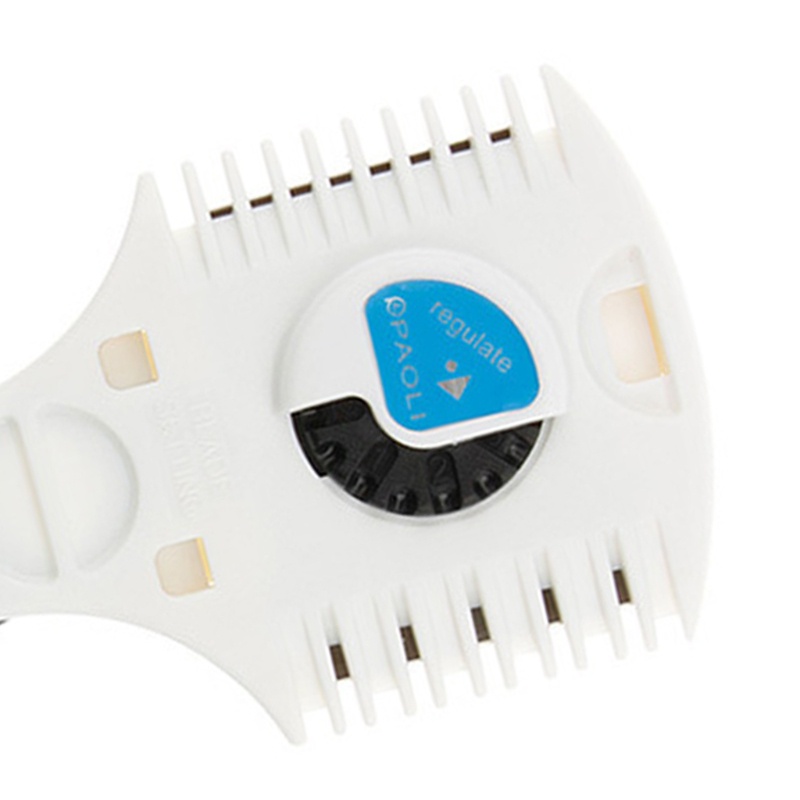 ACG Double Side Hair for Razor Comb Adjustable Thinning Comb Haircut Scissors for Razor Plastic Hair Comb Cutter Trimmer