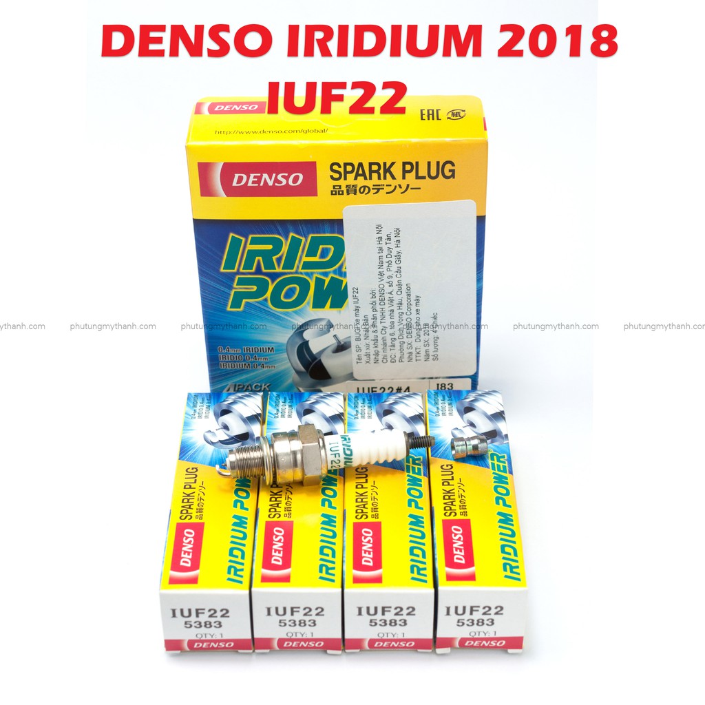 Bugi Denso Iridium Power IUF22 - Bugi bạch kim chính hiệu