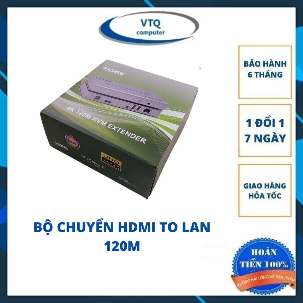 Bộ kéo dài HDMI qua Lan 120m, 200m có cổng USB hỗ trợ 4k, HDMI to LAN 120m 4K