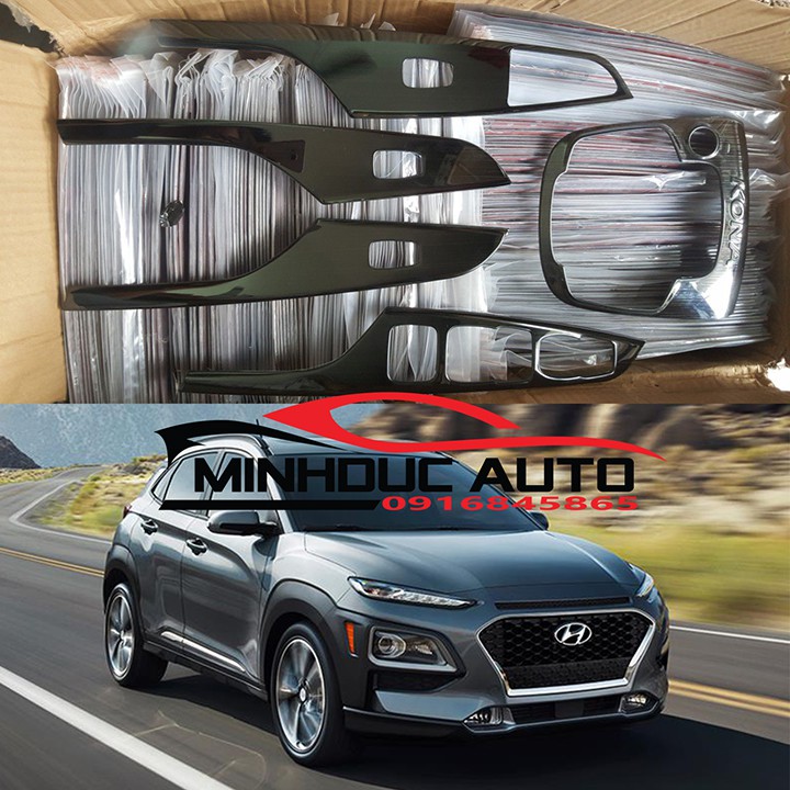 Bộ ốp nội thất titan hyundai KONA