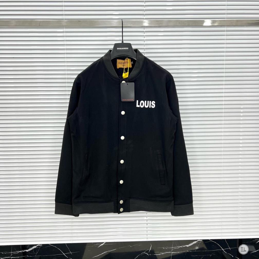 [Sẵn Hàng] Áo Bomber LV Nam Thêu Hình Gấu Siêu Đẹp - Áo Khoác LV Nam In Hoạ Tiết Sau Lưng Cực Chất