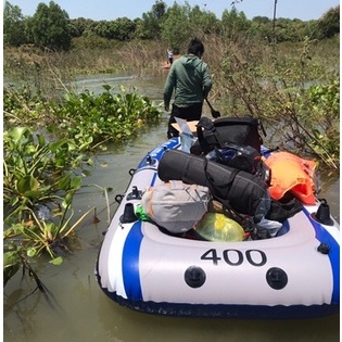 Thuyền hơi, thuyền sup bơm hơi Intime 2-4 người, bảo hành 12 tháng cho thuyền Kayak dã ngoại cắm trại, đi camping sông n