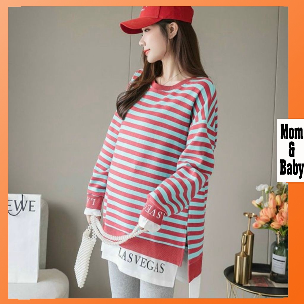 Áo bầu thời trang thiết kế dài tay M197 chất cotton cao cấp freesize từ 45 đến 70kg