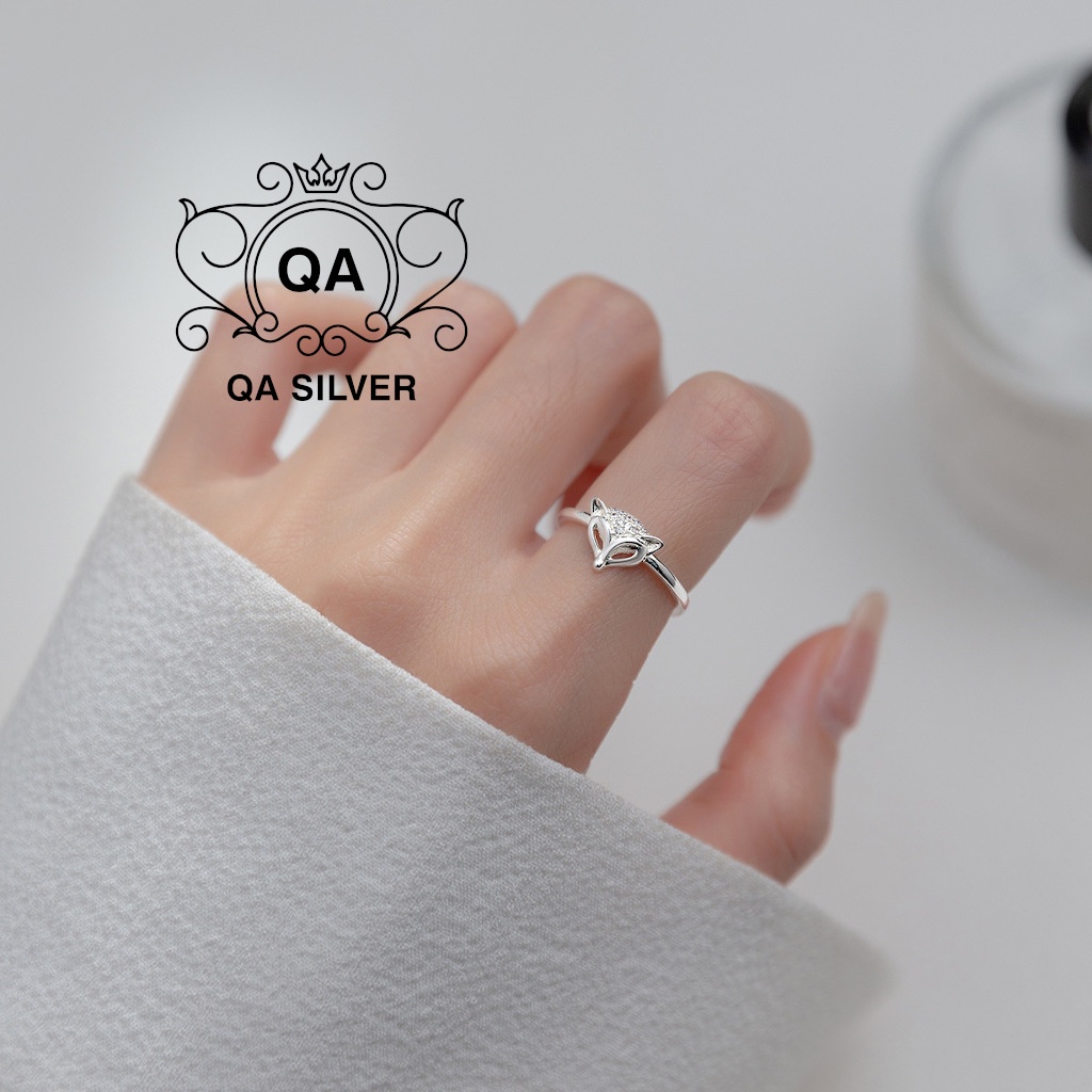 Nhẫn bạc nữ nhẫn cáo hồ ly S925 FOX Silver Ring QA SILVER RI220401