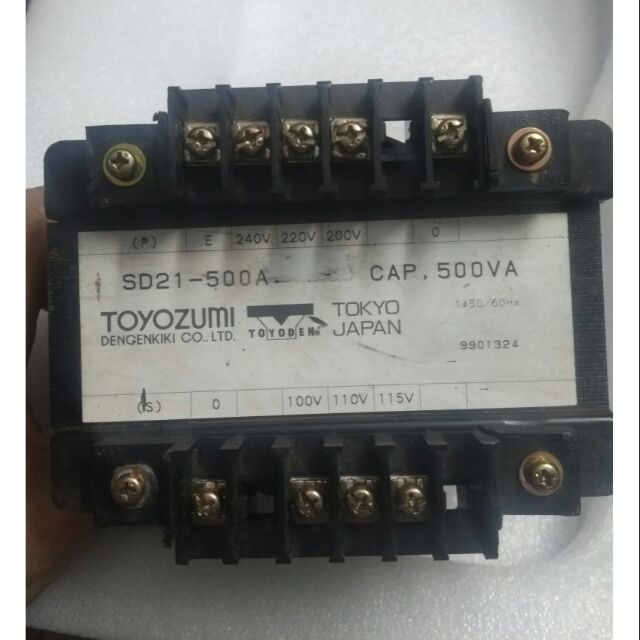 Biến áp cách li ToYoZuMi 500VA