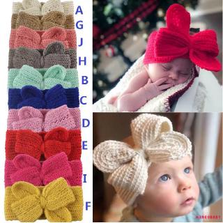 ♬Mg♪-Girls Bé Tập Đi Turban Chắc Chắn Băng Đô Quấn Tóc Nơ Phụ Kiện Mũ Nón