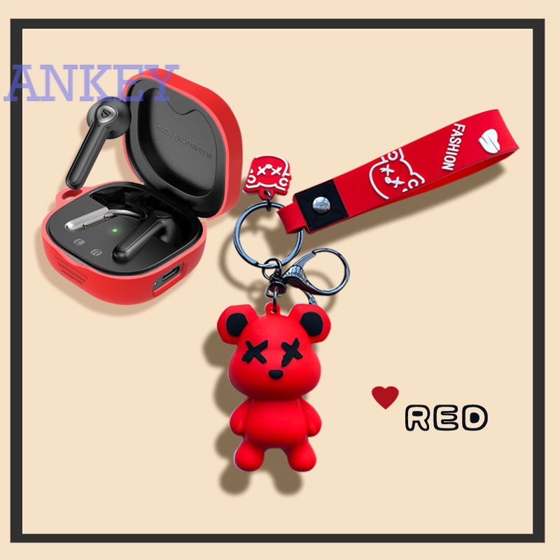 SoundPEATS TrueAir2 / Air2+ Vỏ Bảo Vệ Hộp Sạc Tai Nghe Bluetooth Không Dây Bằng Silicon Hình TWS Dễ Thương Cho