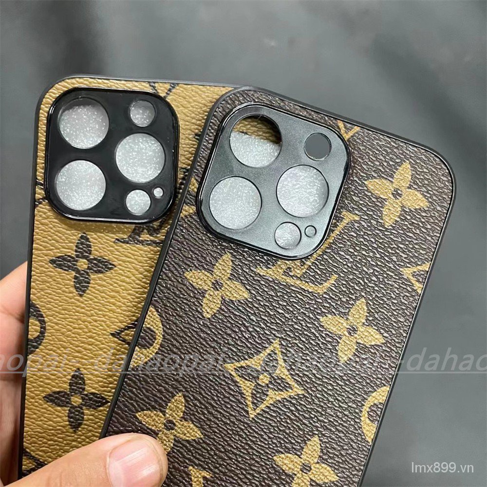 Ốp điện thoại da chống vỡ cho iPhone13 Pro i12 mini i11 xs max xr i8 i7 i6 plus