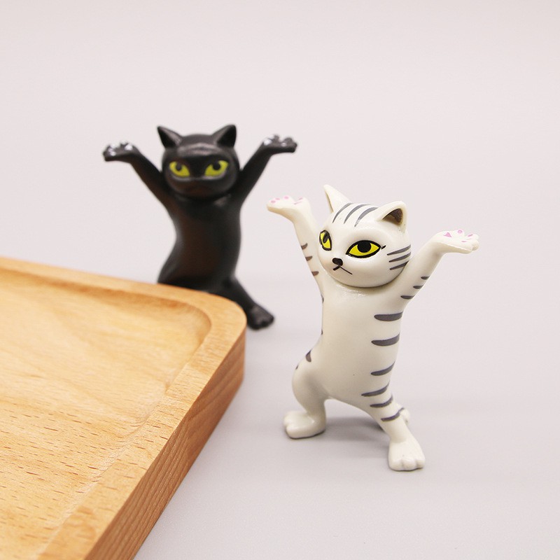 Giá thấp nhất✽Supervalu Kawaii Anime Phụ kiện nội thất ô tô Trang trí Con mèo Nhảy múa Một Bộ Năm Phong cách Trong Quà t