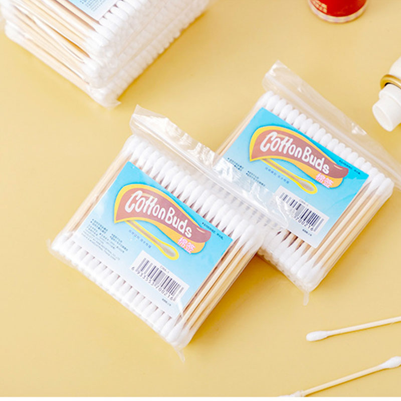 Set 100 Tăm Bông Cotton Hai Đầu Chuyên Dụng Cho Tẩy Trang