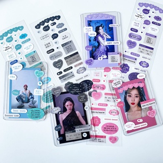 Sticker Dán Trang Trí Toploader Bubble Cute Text