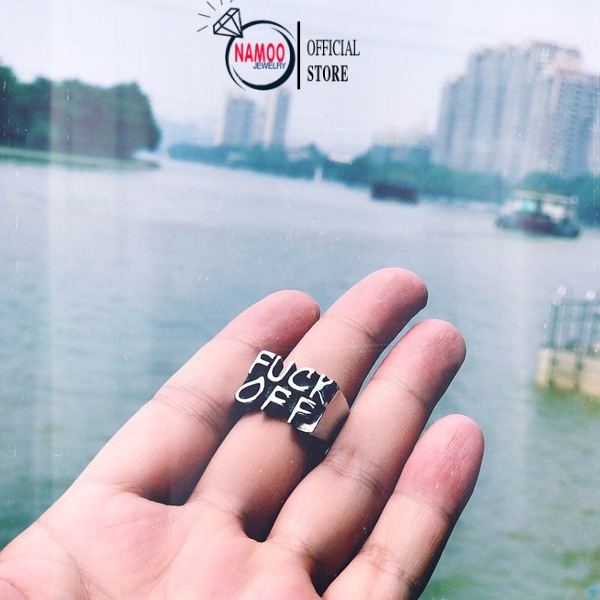 Nhẫn Nam, Nhẫn Bạc Nam Nữ Hợp Kim XI kim Cao Cấp Không Rỉ N009 Namoo Jewelry