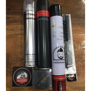 COMBO 3 Gôm xịt tóc & 3 Sáp Vuốt Tóc  Tặng lược TONY