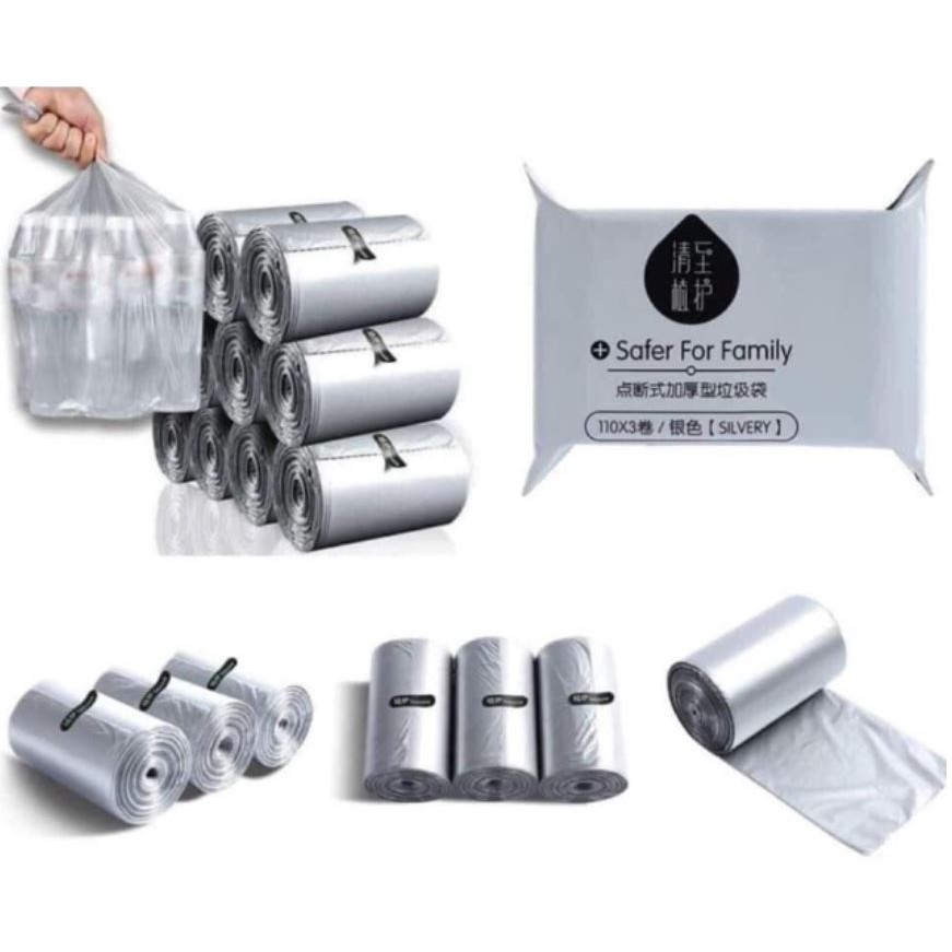 Cuộn 110 túi đựng rác tự phân hủy [ túi siêu dai nha ]