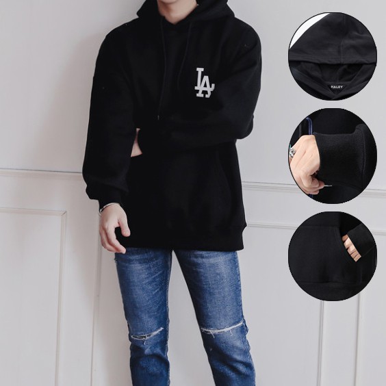 Áo Hoodie Nam Nữ Unisex phong cách Hàn Quốc cá tính, Chất nỉ dày mã HD04 -Quà tặng ngẫu nhiênr