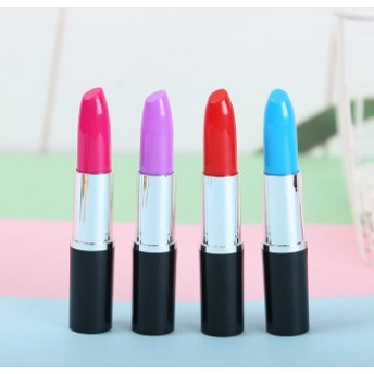 Bút bi hình cây son đính đá lấp lánh (1111BHS)