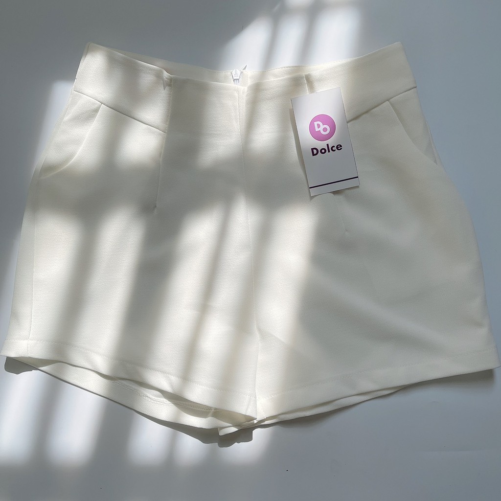 Quần Short vải nữ cạp cao DOLCE