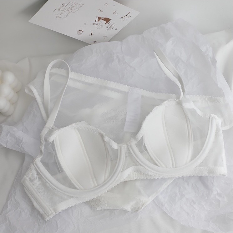 Bộ lót ren không mút, có đệm 0.5cm, có gọng cao cấp. Lót mỏng nhẹ nhàng, thoáng mát dành cho ngực vừa và lớn_019 | BigBuy360 - bigbuy360.vn