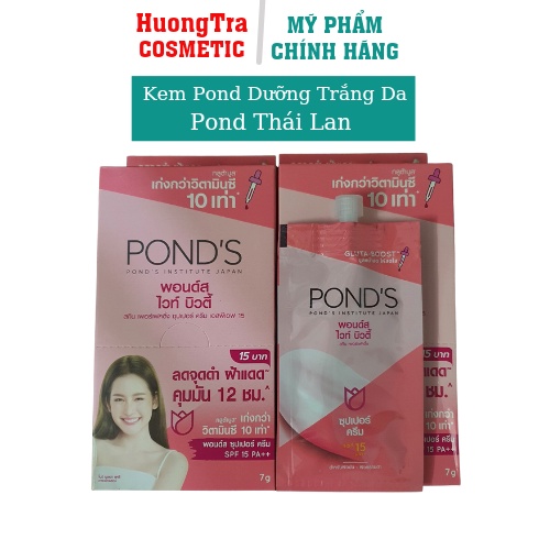 Hộp 6 Gói Kem dưỡng trắng Da cao cấp Pond’s nội địa Thái (Gói 7g tiện lợi)