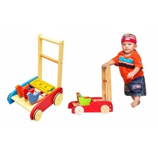 Xe tập đi 3 con chim bằng gỗ
