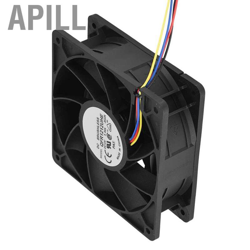 APILL 7500RPM Mining Cooling Fan Replacement 4-pin 12V 5A For Antminer Bitmain S7 S9