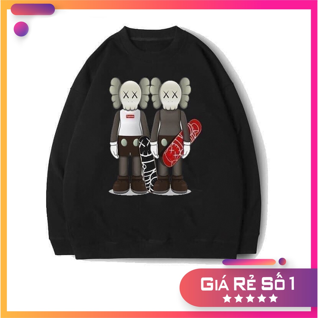 Áo sweater nỉ nam nữ , áo nỉ dài tay basic sweater cặp đôi nam nữ form rộng oversize
