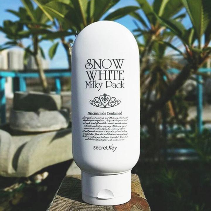 Kem tắm trắng da body và mặt cao cấp Snow White Milky Pack Hàn Quốc - Hàng chính hãng