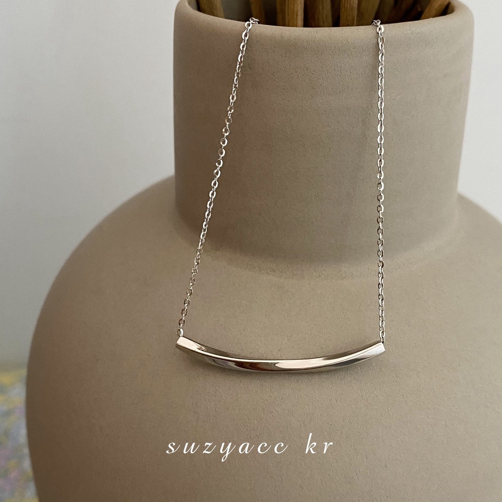 Dây Chuyền Kim Loại Mặt Chữ U Gợn Sóng Phong Cách Tối Giản Phong Cách Mới 2022