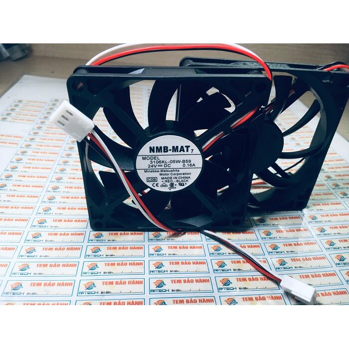 3106KL05WB59 quạt NMB 24V 0.16A kích thước 80*80*15