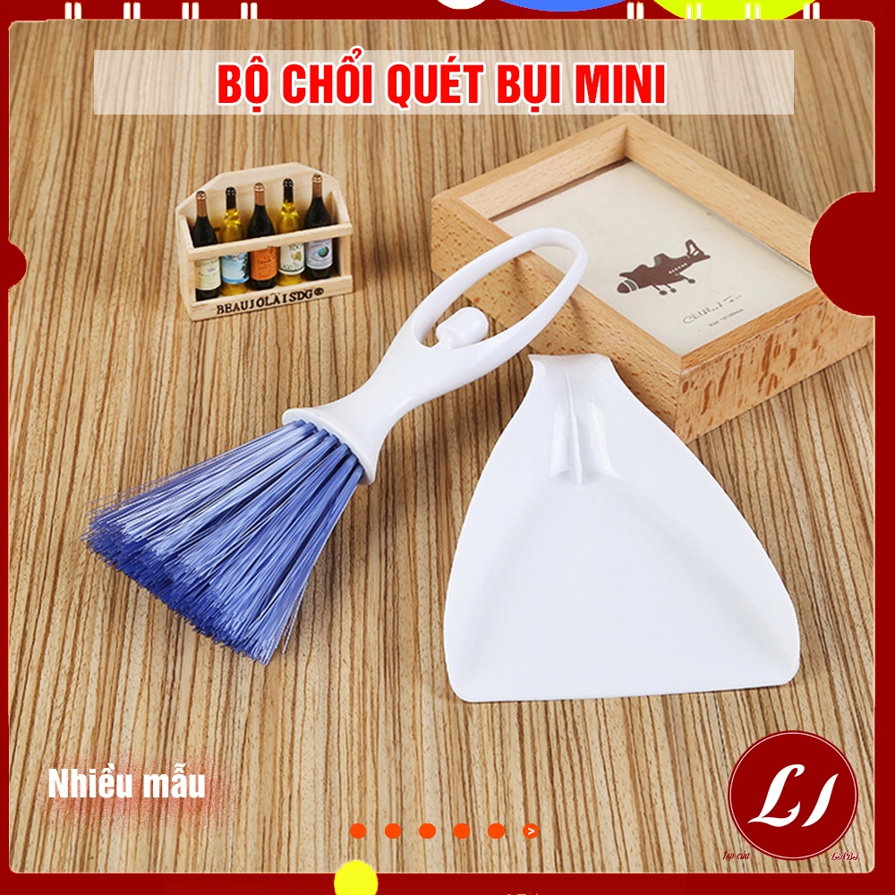 Bộ chổi quét MINI kèm hót rác cầm tay tiện lợi ,vệ sinh bàn phím, kẽ nhỏ