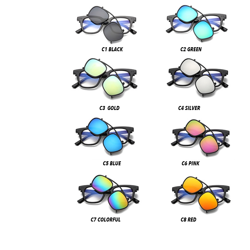 Mắt Kính Gọng Vuông Chống Ánh Sáng Xanh Phong Cách Hàn Quốc