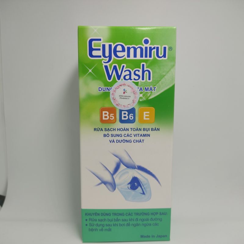 Eyemiru Wash 500Ml Nitto Medic dung dịch rửa mắt date mới nhất 2023