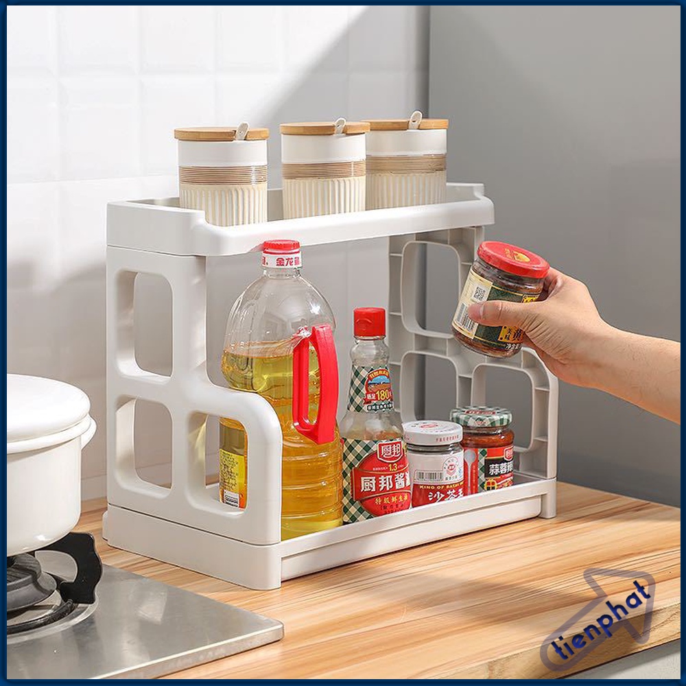 Kệ gia vị , Kệ nhà bếp thông minh đa năng 2 tầng