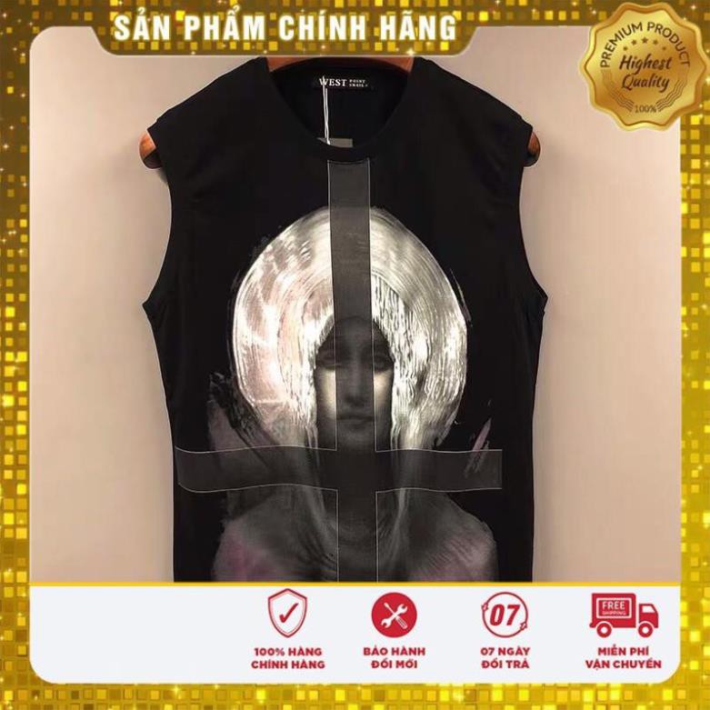 GIÁ GỐC áo thun unisex ba lỗ phản dạ quang sáng in hoạ tiết pháp cổ điển