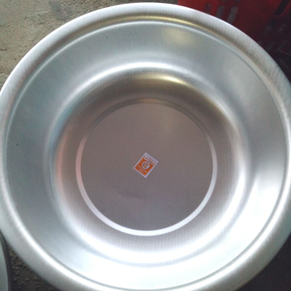 Chậu nhôm tinh khiết dùng tắm cho bé, giặt đồ loại phi 60cm, cao 18cm, nặng 1.5kg siêu bền, chông va đập