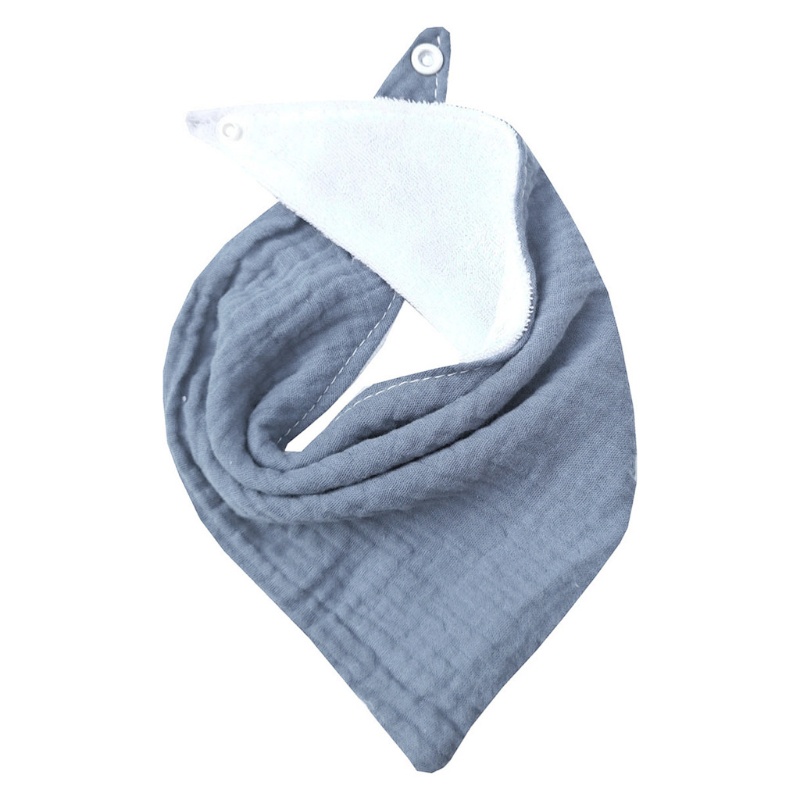 Yếm Ăn Tam Giác Vải Cotton Mềm Thấm Hút Tốt 17 Màu Lựa Chọn Dành Cho Em Bé