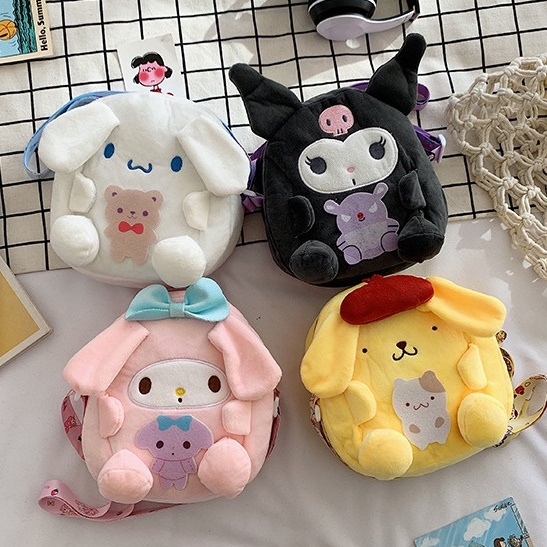 SANRIO Túi Đeo Chéo Hình Hoạt Hình Dễ Thương Cho Bé