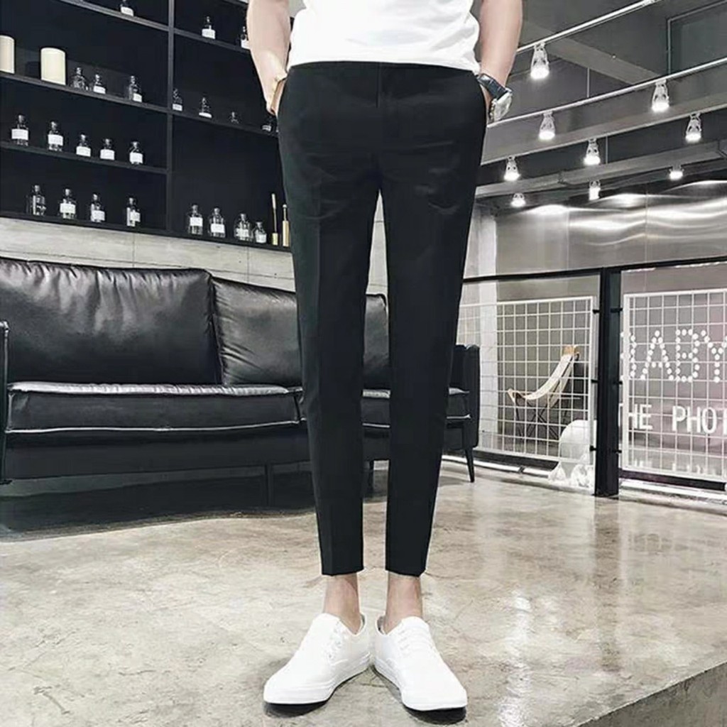 Có size lớn Quần tây nam Hàn quốc công sở  đi học cao cấp ống côn body co giãn may kỹ bao đẹp có big size