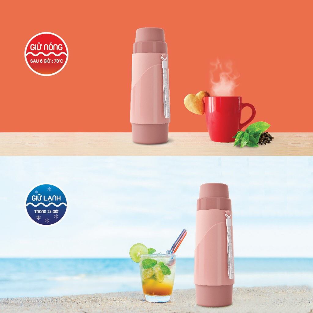 Bình giữ nhiệt cá nhân 450ml Rạng Đông, bình nước giữ nhiệt nóng, lạnh
