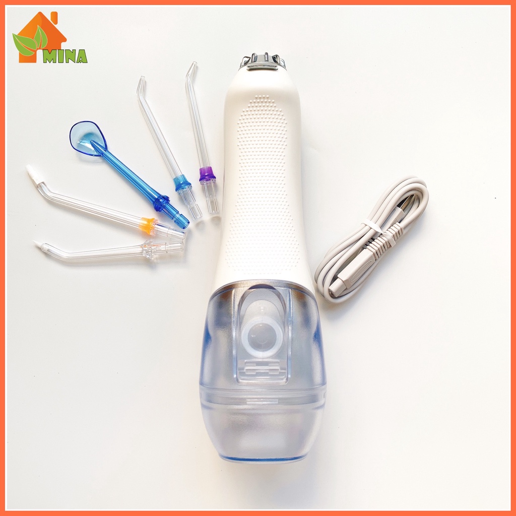 Máy Tăm Nước. Tăm Nước H2ofloss. HF06 New. BH Đổi Mới 12 Tháng. Tặng Kèm Túi Và 5 Đầu Tăm. 5 Chế Độ. Bình Nước 300 ml