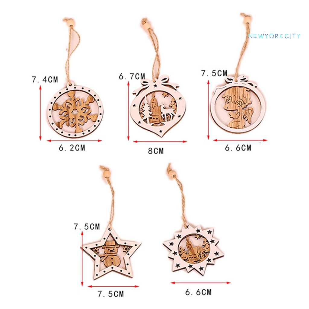 Set 2 Ngôi Sao Năm Cánh Trang Trí Cây Thông Giáng Sinh