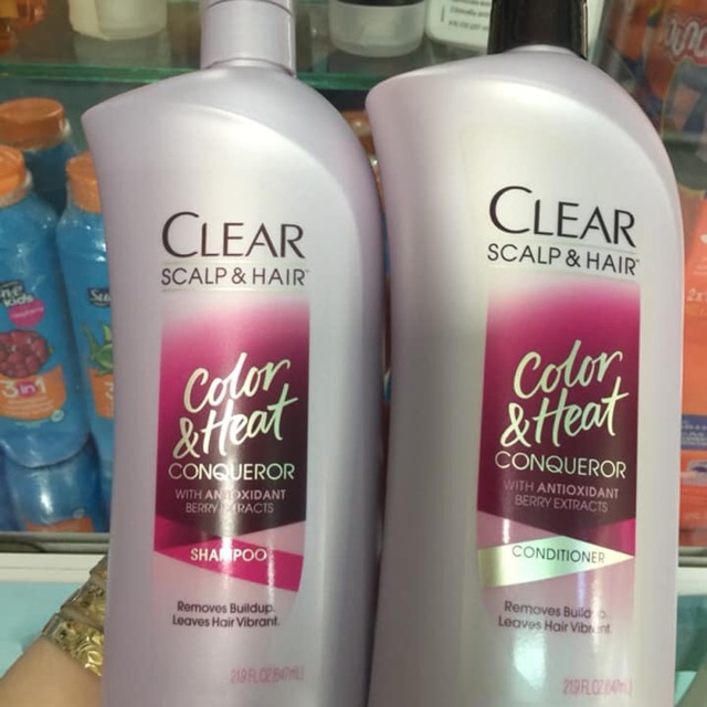 🍓DẦU GỘI CLEAR SCALP & HAIR - COLOR & HEAT - 647ML